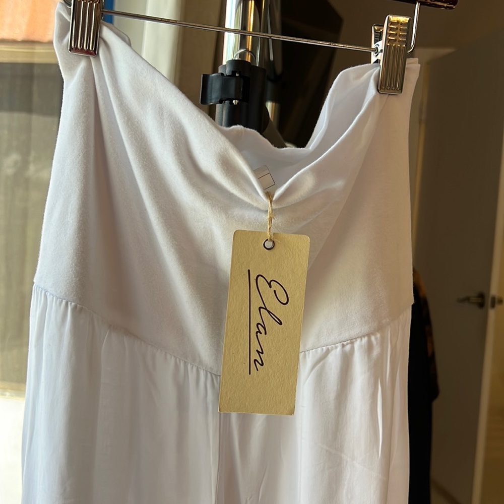 NWT Elan Wide leg pant. high-waisted pants. Light and airy. Size S - Picture 3 of 4